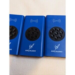 Lot of 3 AdColony Wireless 4000mAh Power Banks Portable Suction Chargers